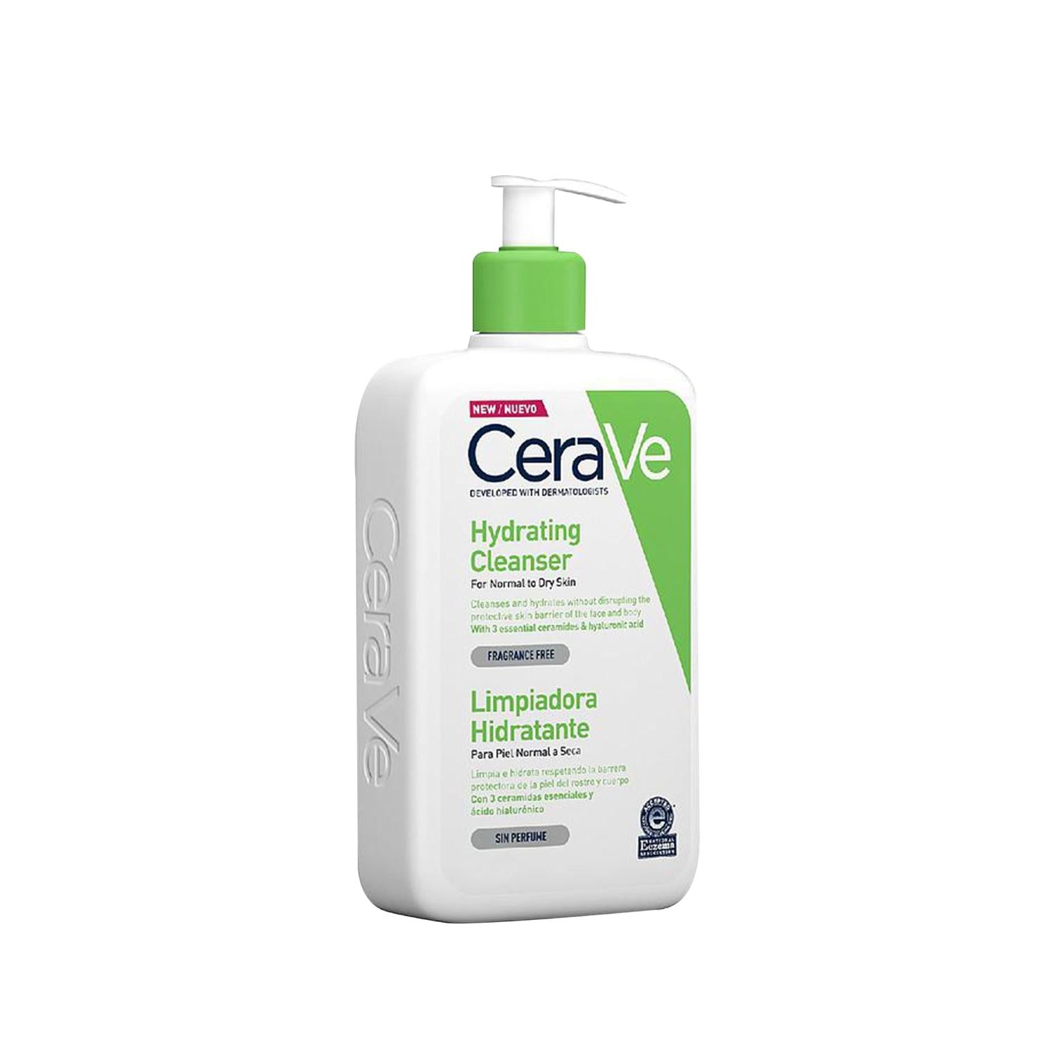 CeraVe Moisturizing Cleanser 236ml - Gentle, Non-Irritating Facial Cleanser for Dry & Sensitive Skin