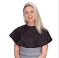 Scalpmaster Vinyl Comb-Out Cape 26" x 26" Tie String Black