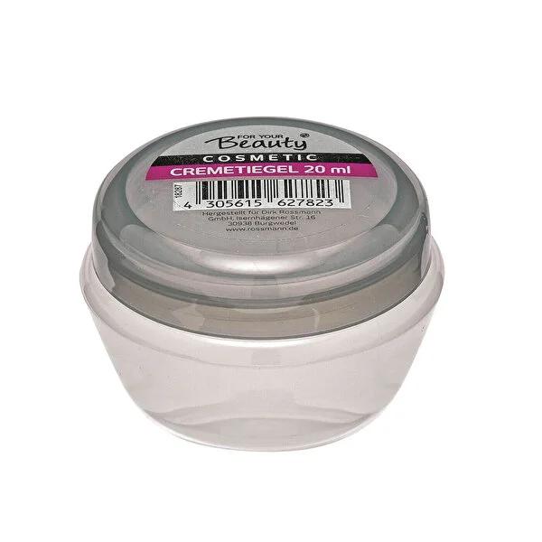 For Your Beauty 20ml Travel Cream Container - Compact, Portable Lotion Jar for Travelers