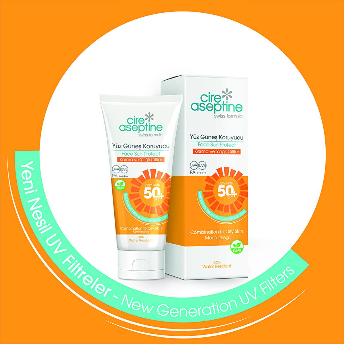 Cire Aseptine: 50+ SPF Facial Sunscreen for Oily & Acne-Prone Skin | Vegan, Broad Spectrum Sun Protection for Sensitive Skin