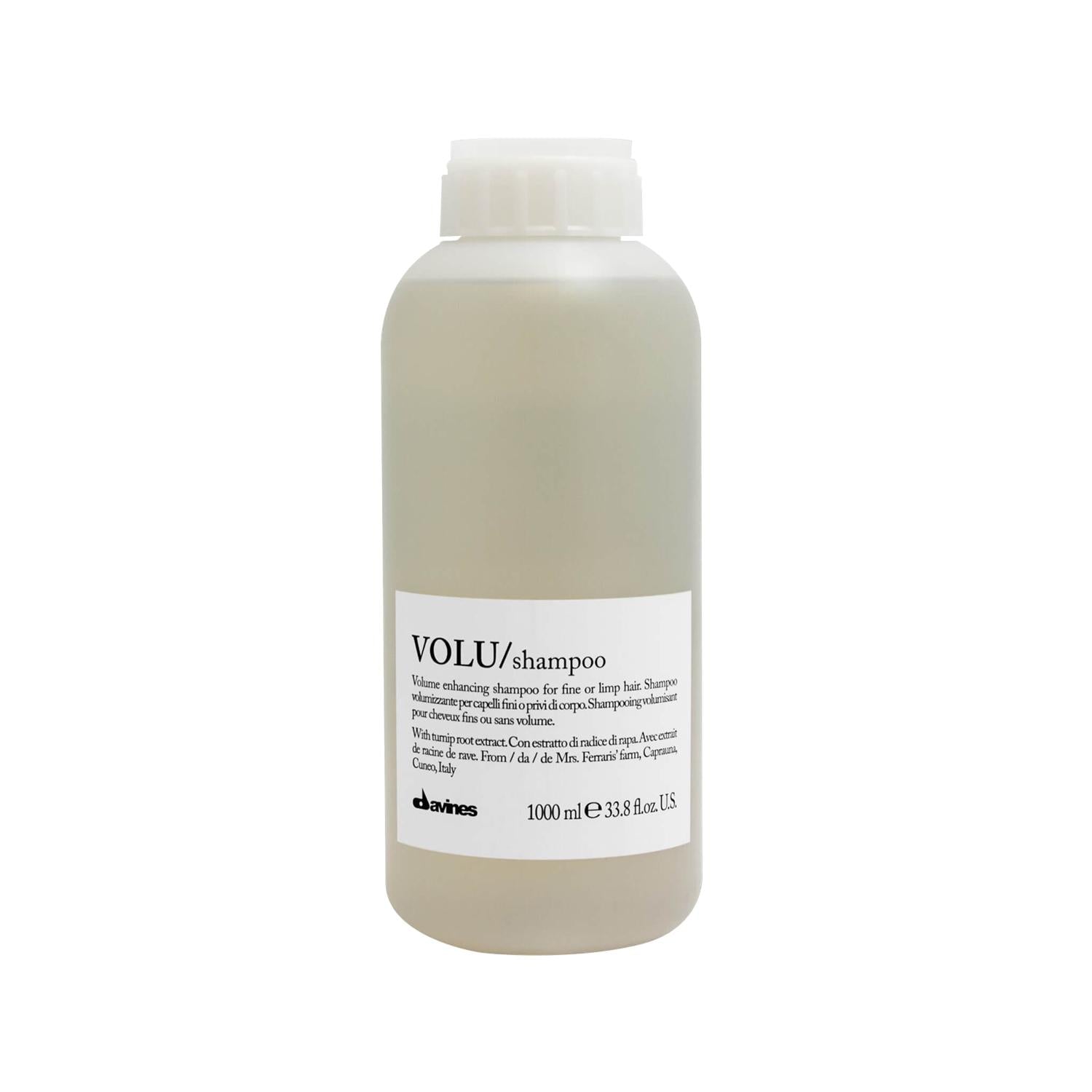 Davines Volu Shampoo - 1000ml Volumizing Hair Care for Fine Hair