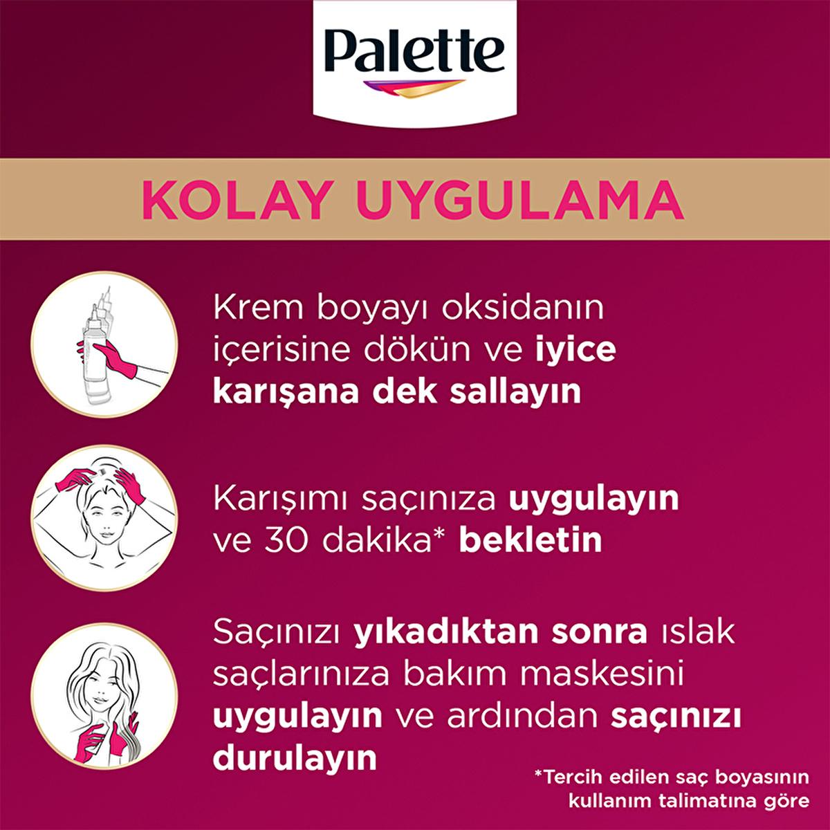 Palette Deluxe Chocolate Brown Hair Dye: Long Lasting, Rich Color & Shine - Permanent Hair Color 3-65 ‚ikolata Kahve