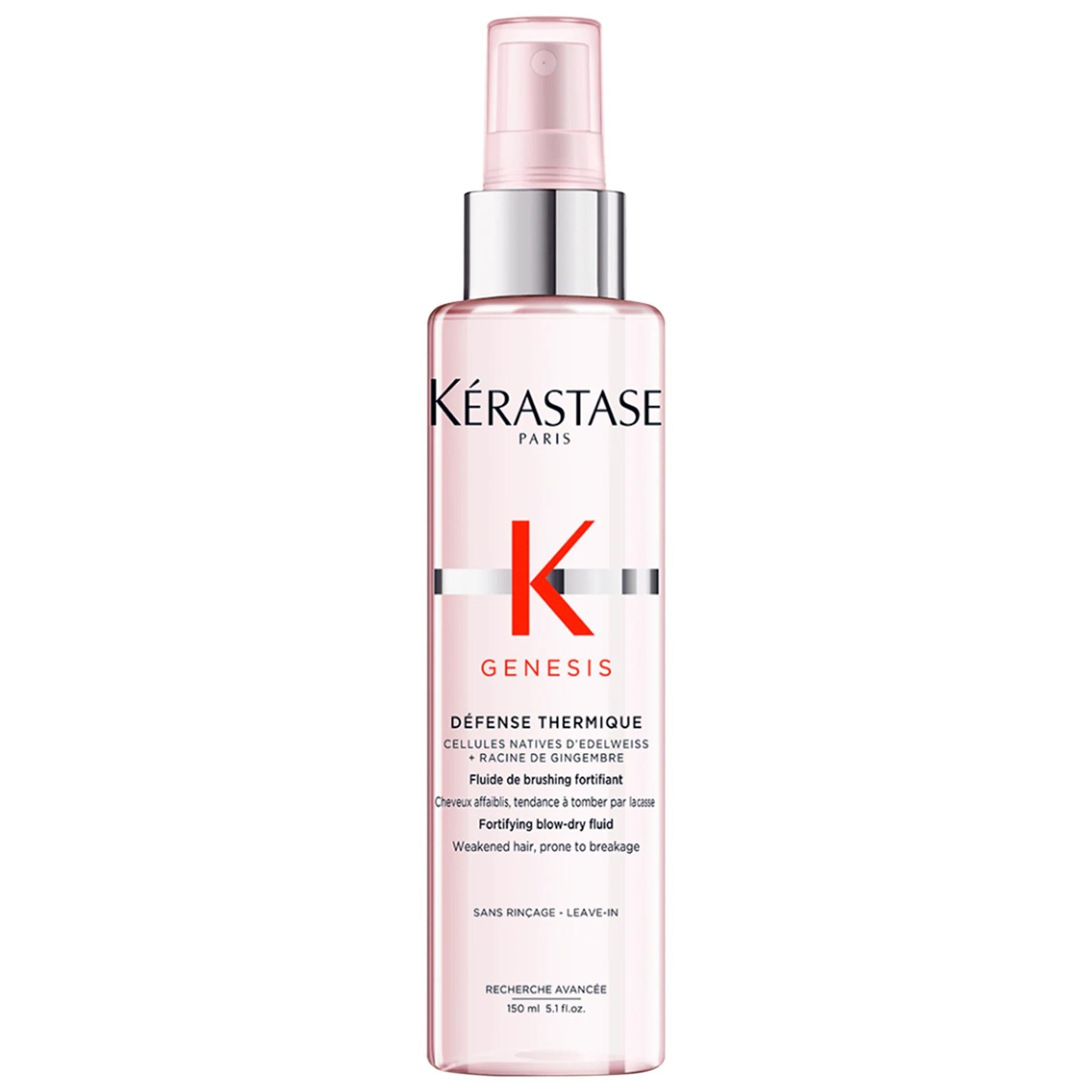 Kerastase Genesis Heat Protectant Leave-In Treatment: Frizz Control, Breakage & Split End Prevention - Strengthens Weakened Hair