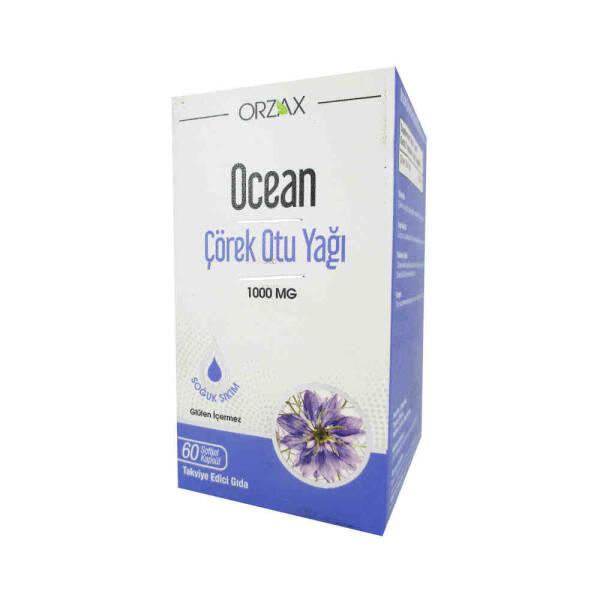 Orzax Ocean Black Seed Oil Supplement - 60 Capsules, 1000mg Cold-Pressed Oil, Immune System Support