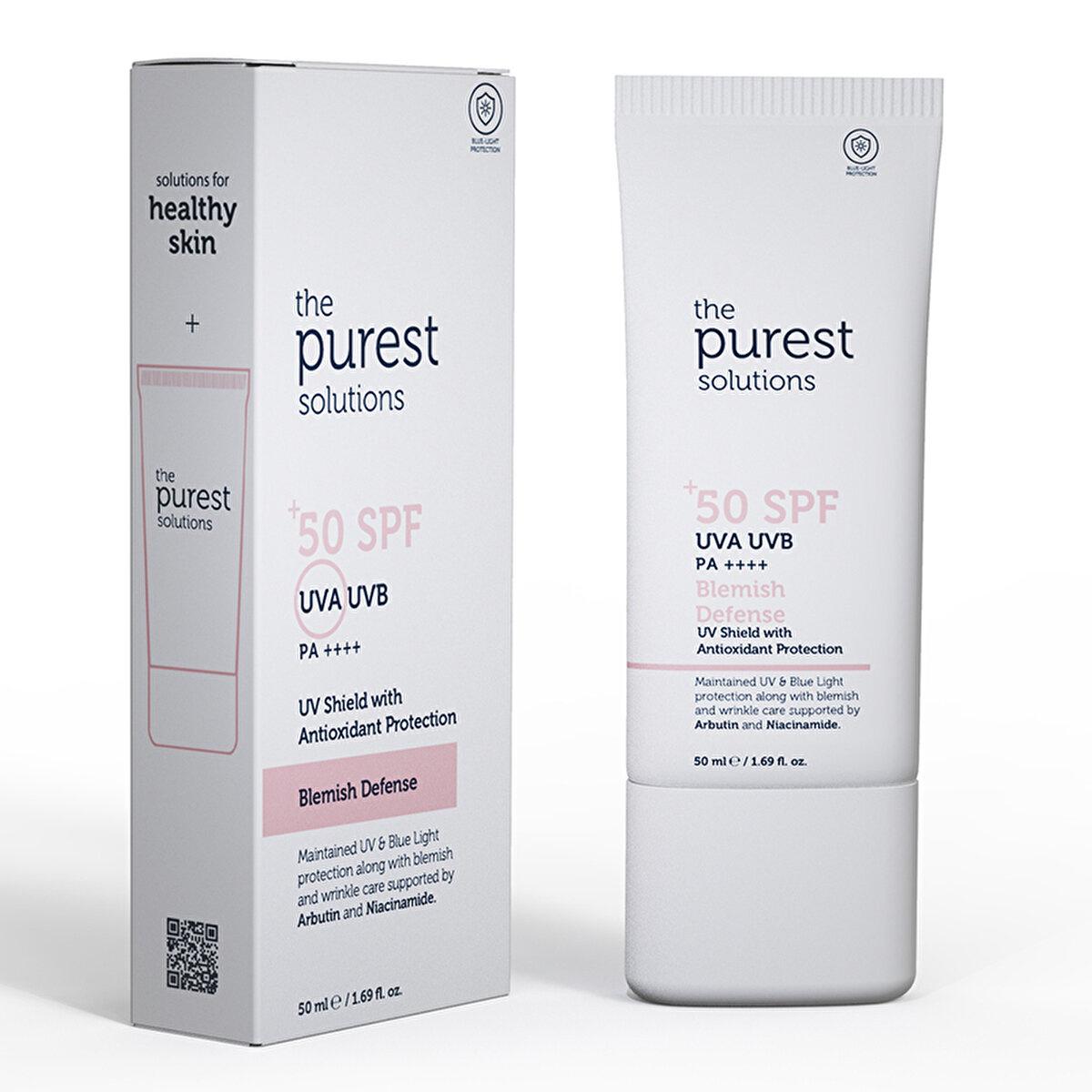 The Purest Solutions Anti-Aging Sunscreen SPF 50+ - Moisturizing Broad-Spectrum Protection for Sensitive Skin