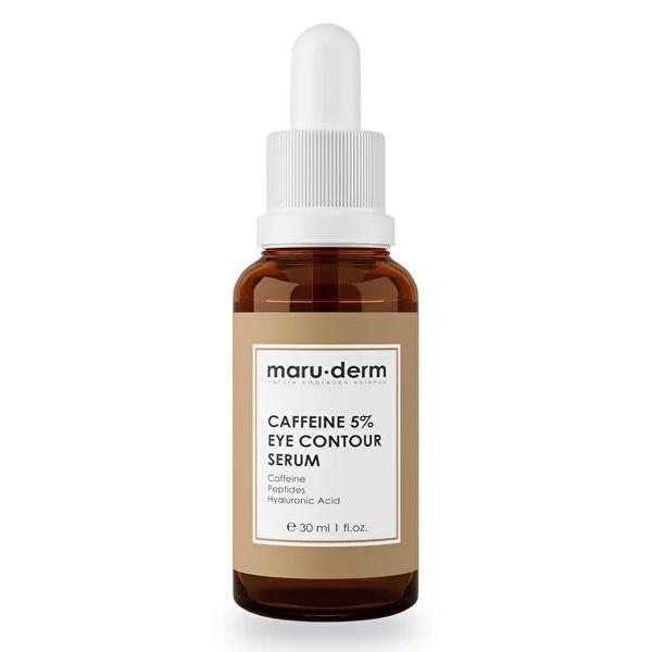 Maruderm Caffeine 5% + Peptides Eye Serum - Dark Circle Treatment & Hydration for Sensitive Eyes