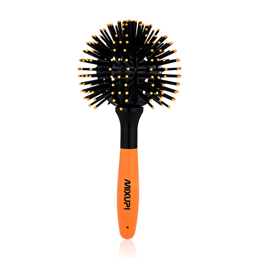 Mixup 3D Curling & Detangling Brush: Effortless Curls, Detangles & Massages Scalp - Vegan, Cruelty-Free Hair Brush