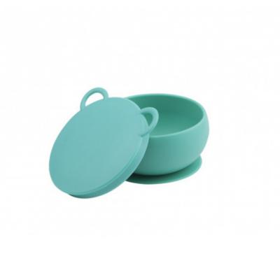 OiOi Silicone Baby Bowl with Lid & Vacuum Suction - No Spill, BPA-Free, Easy Clean - Perfect for Toddler Feeding