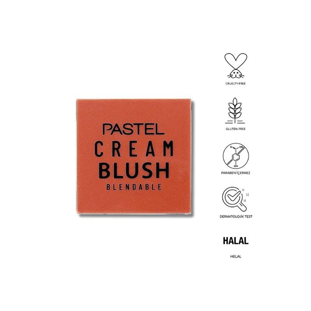 Pastel Profashion Cream Blush: Natural, Long-Lasting Color, Oil Control, Cruelty-Free, Halal Certified - Shade 46