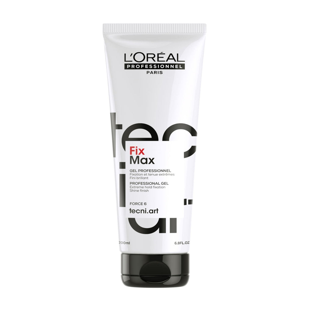 Loreal Professionnel Paris Tecni Art Fix Max Strong Hold Hair Styling Gel 200ml - Long-Lasting, Professional Quality