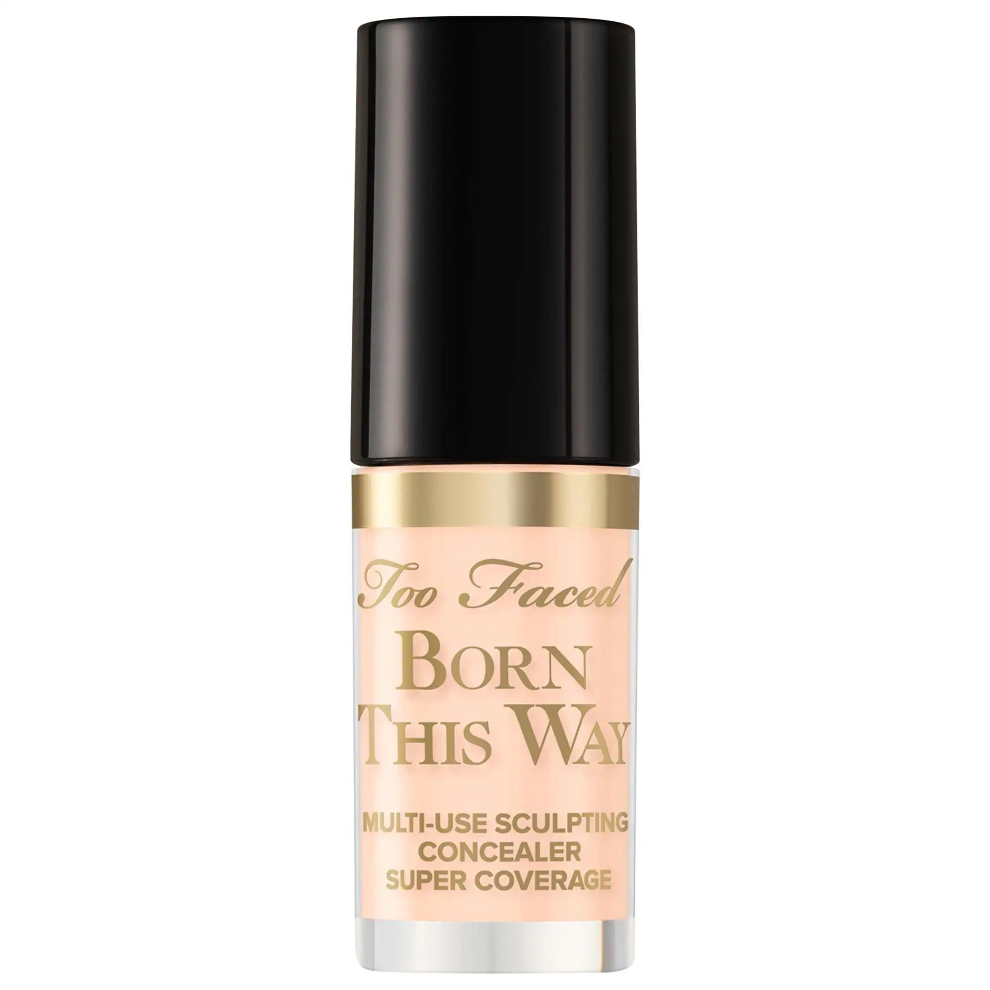 TOO FACED Mini Born This Way Full Coverage Natural Finish Concealer: Hydrating, Vegan, Multi-Use, Long-Wearing - Conceal, Contour, Highlight