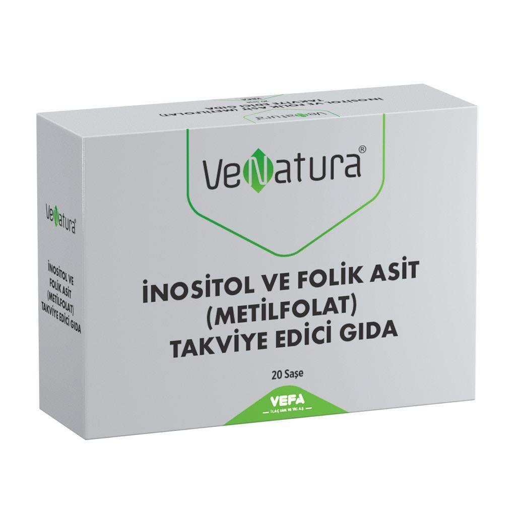 Venatura Dietary Supplement - Inositol and Folic Acid (Methylfolate) - 20 Sachets