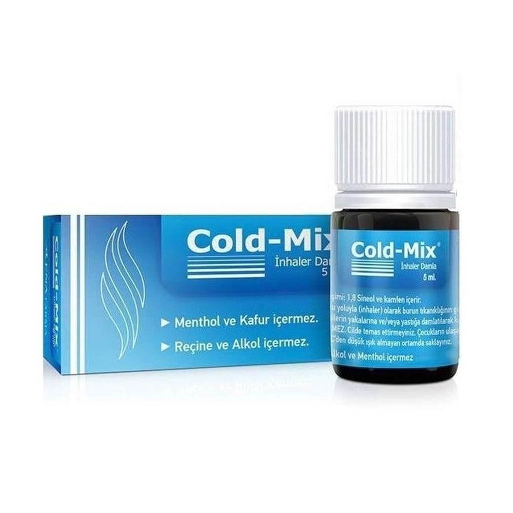 Cold-Mix Inhaler Drops for Congestion Relief - Natural Nasal Decongestant with Eucalyptus Oil