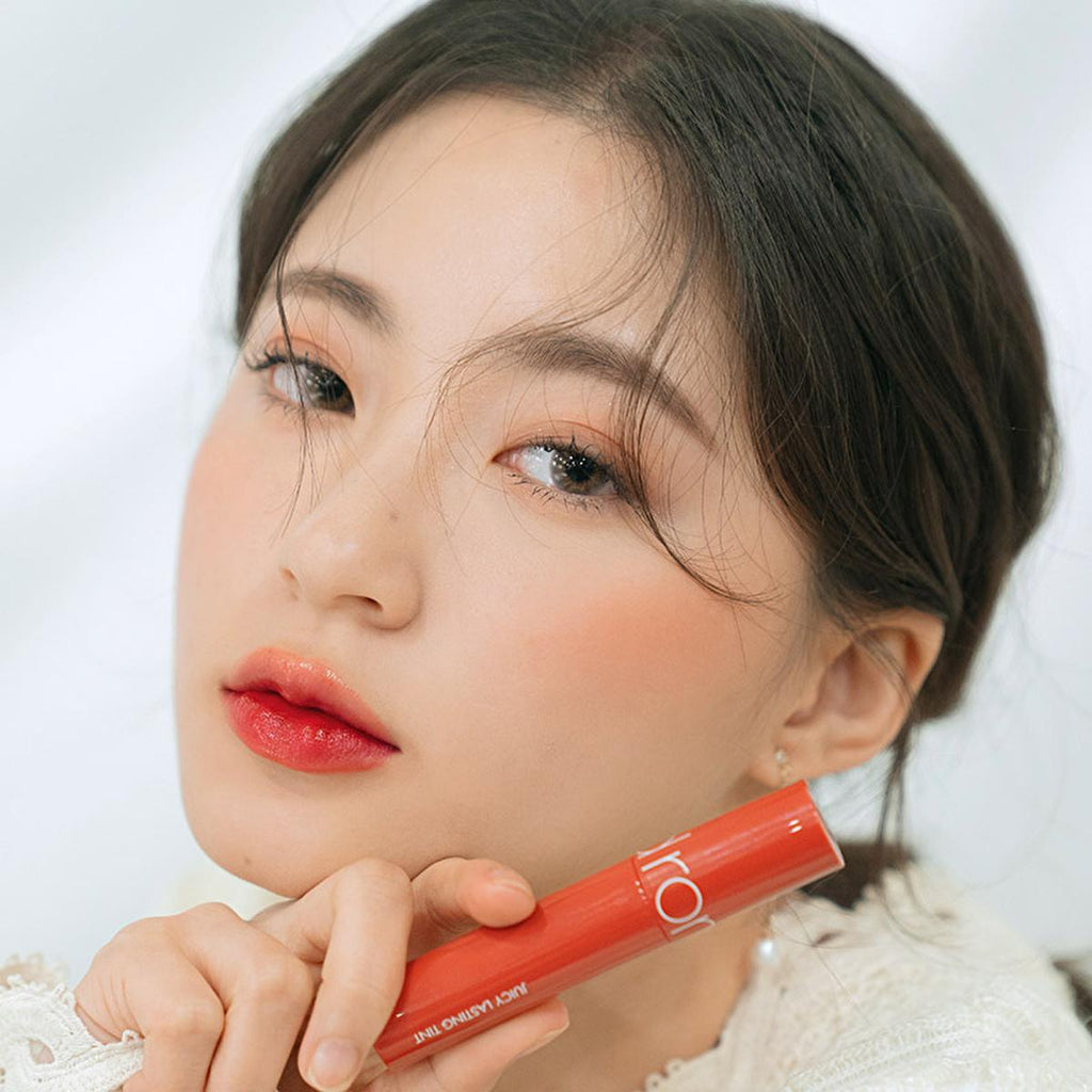 rom&nd Juicy Lasting Tint: #11 Pink Pumpkin - Glossy, Moisturizing, Long-Lasting Korean Lip Tint for Hydrated & Vibrant Lips