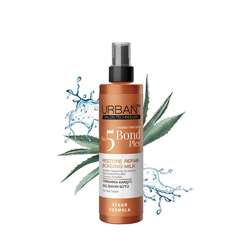 Urban Care Bond Plex No:5 Hair Repair Milk: Vegan, Paraben-Free Treatment for Damaged Hair - Strengthens, Moisturizes & Detangles