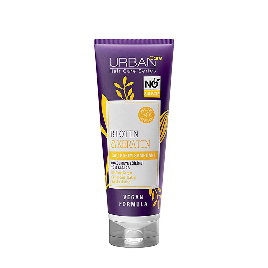 Urban Care Sulfate-Free Biotin & Keratin Anti-Hair Loss Shampoo for Nourished Hair - 8.45 fl oz