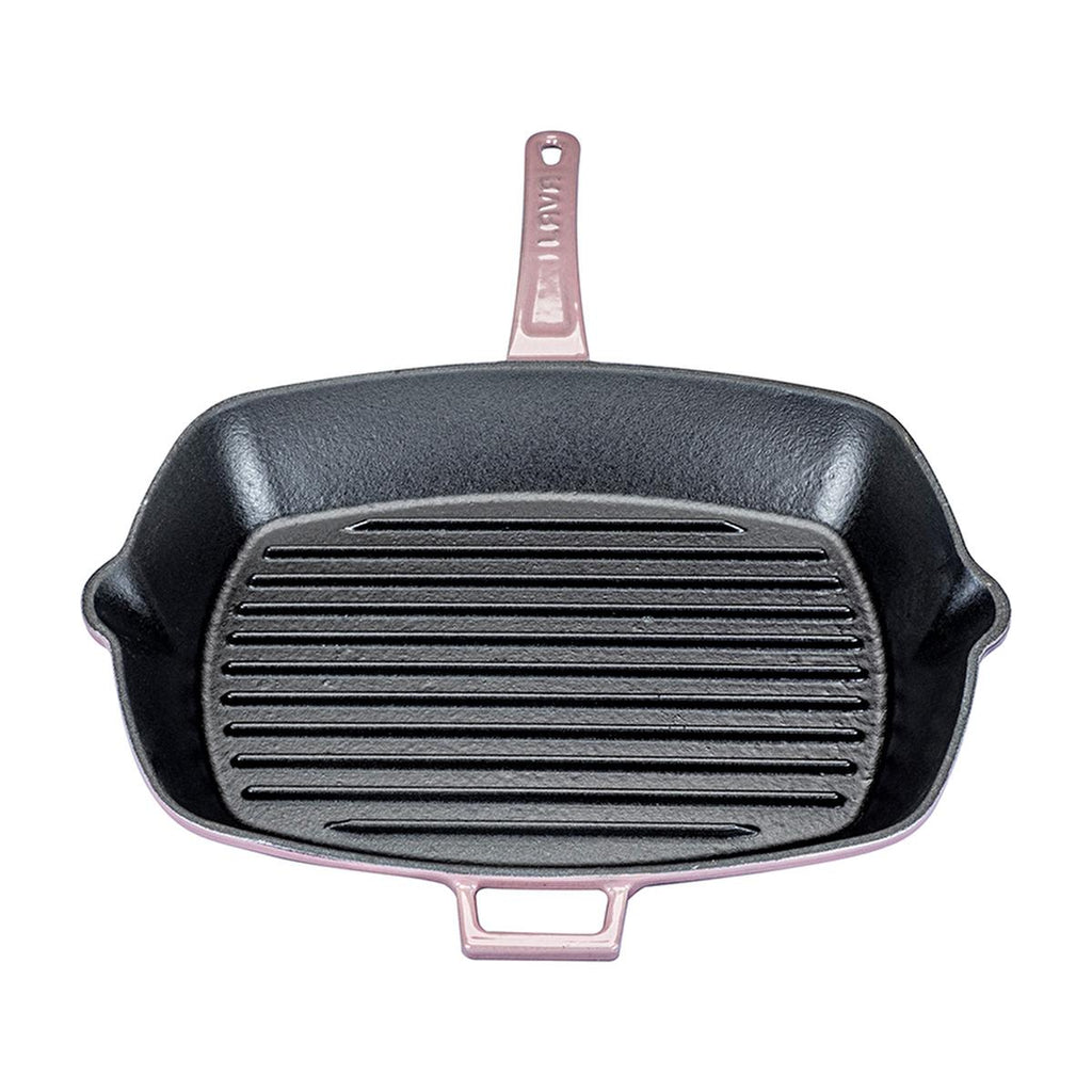 Lava Cast Iron Rectangular Grill Pan - 10.24 x 12.60 inches, Durable Enamel Coating, Versatile Cooking