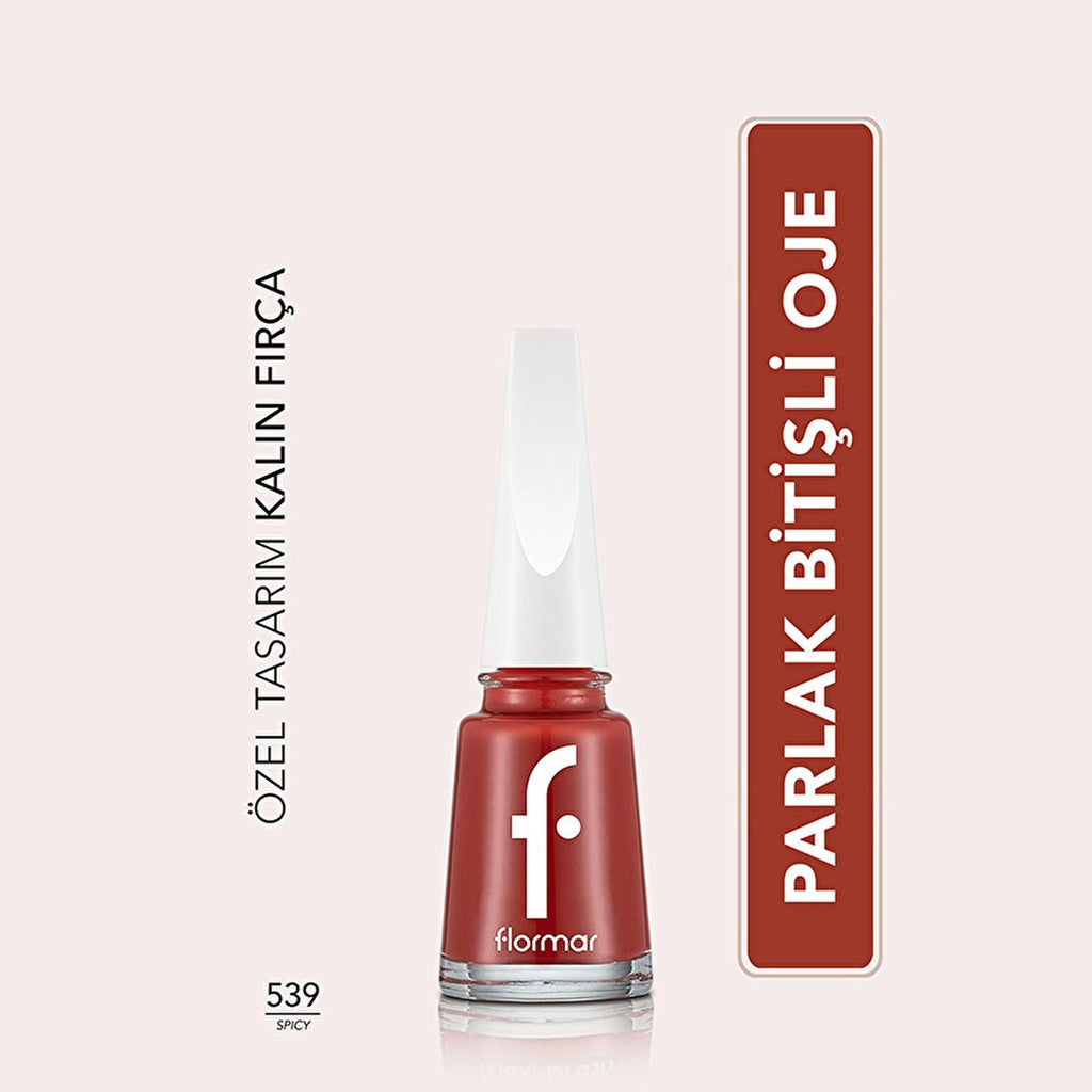 Flormar Nail Enamel - Long Lasting, Highly Pigmented Nail Polish for Healthy Nails