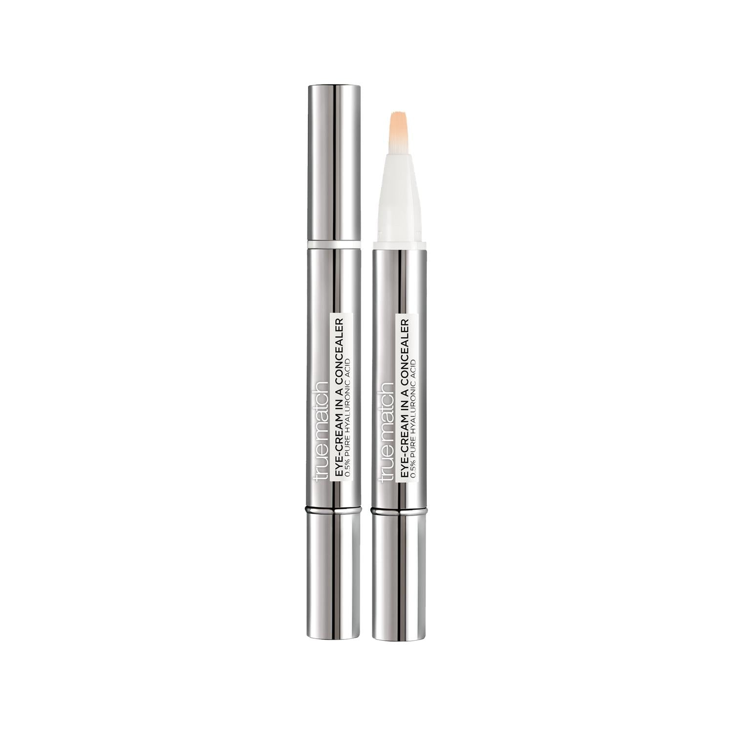 L'Oreal Paris True Match Concealer with Eye Cream - 2-in-1 Makeup for Natural Coverage & Under-eye Care