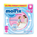 Molfix: Maxi 4 Baby Diaper Pants Boy (86 Count) - Ultra Absorbent, Comfortable, Latex/Paraben/BPA Free - Keep Baby Dry & Happy.