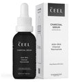 The Ceel Charcoal Face Serum with AHA BHA and Niacinamide - Anti-Aging Skincare for Acne-Prone Skin