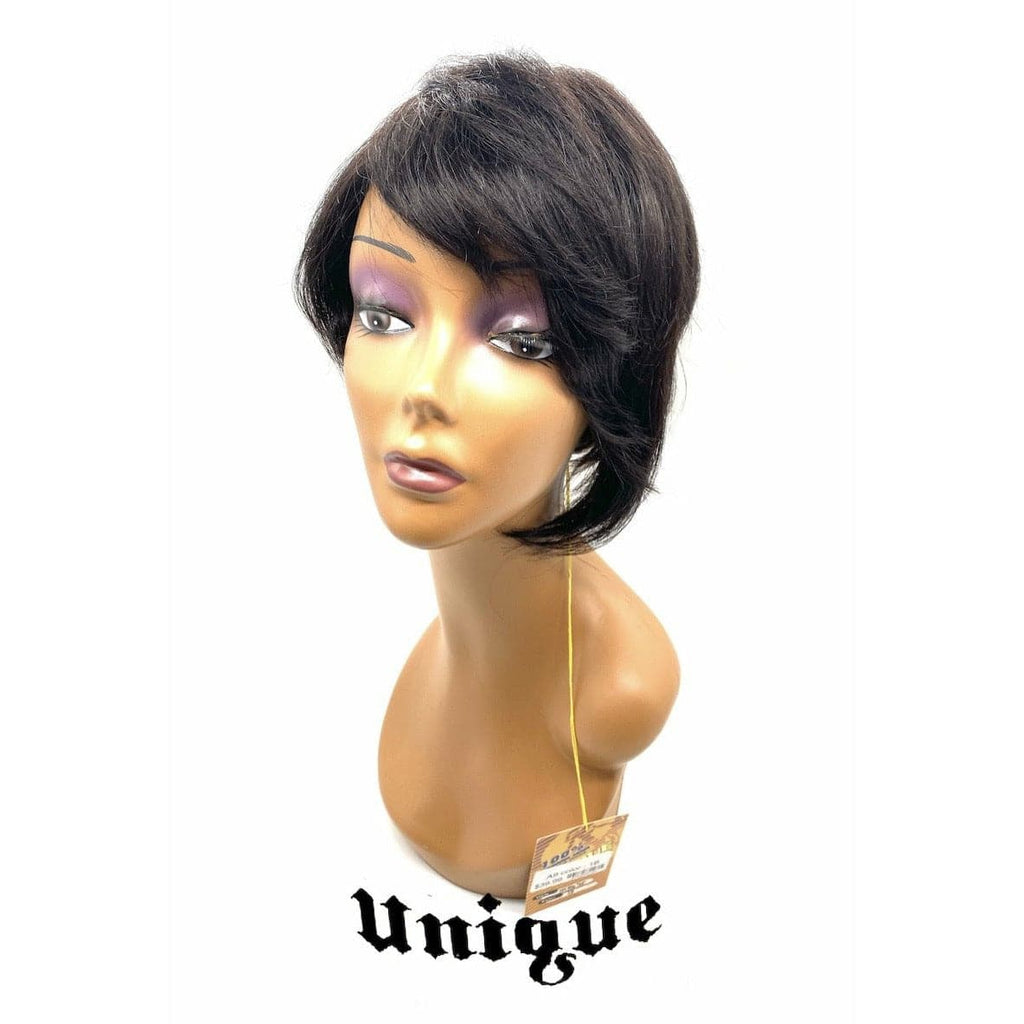 Unique 100% Human Hair Full Wig Style A9