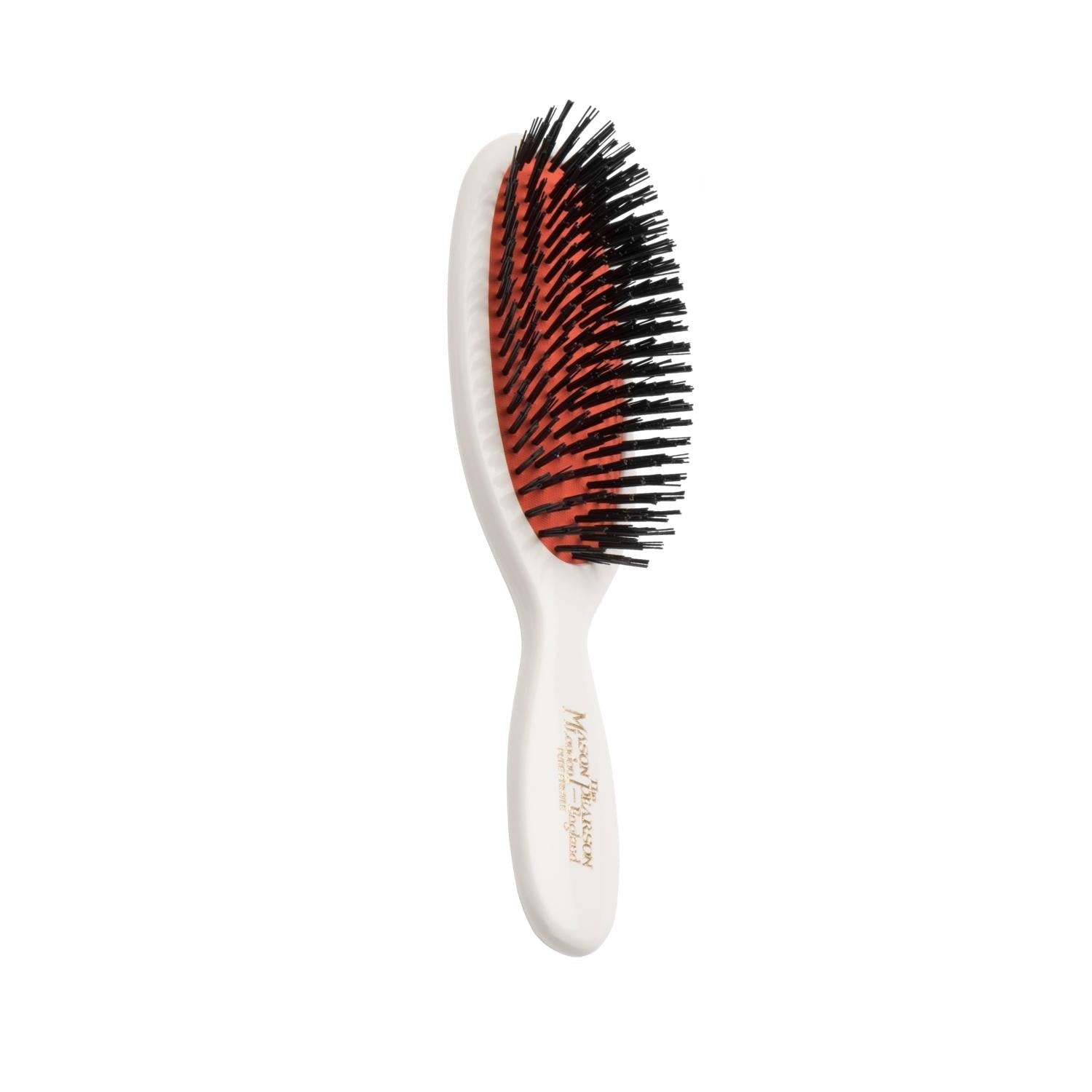 Mason Pearson Pocket Boar Bristle Hair Brush - B4 Ivory - Gentle Detangling, Travel-Friendly, Promotes Shine