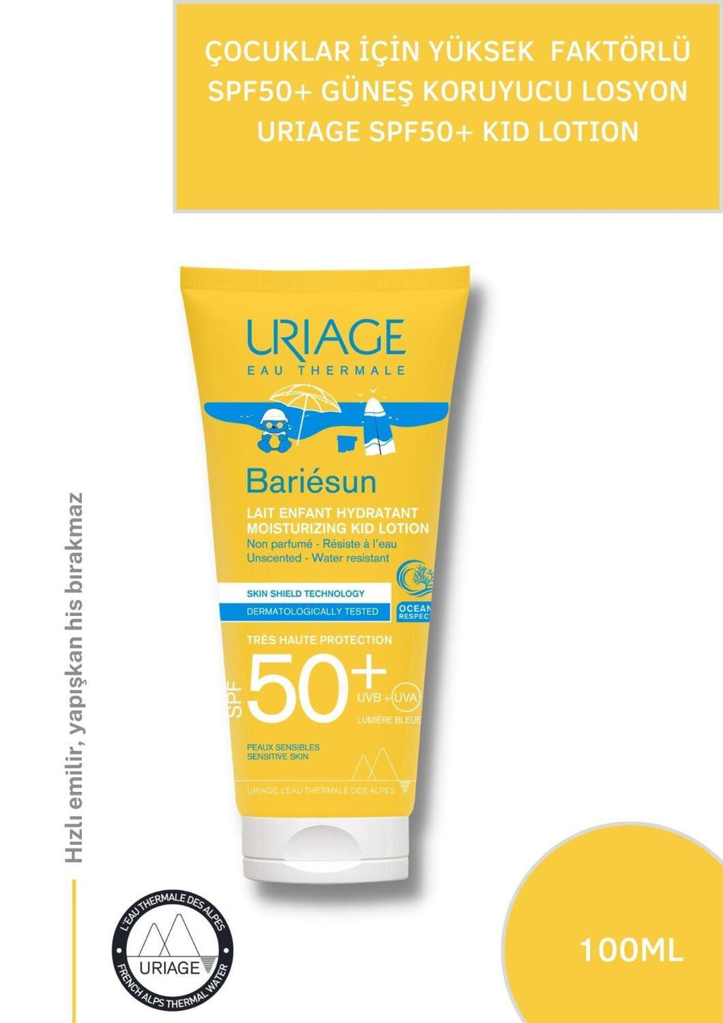 Uriage Kids Sunscreen Lotion - SPF 50+ | 100ml
