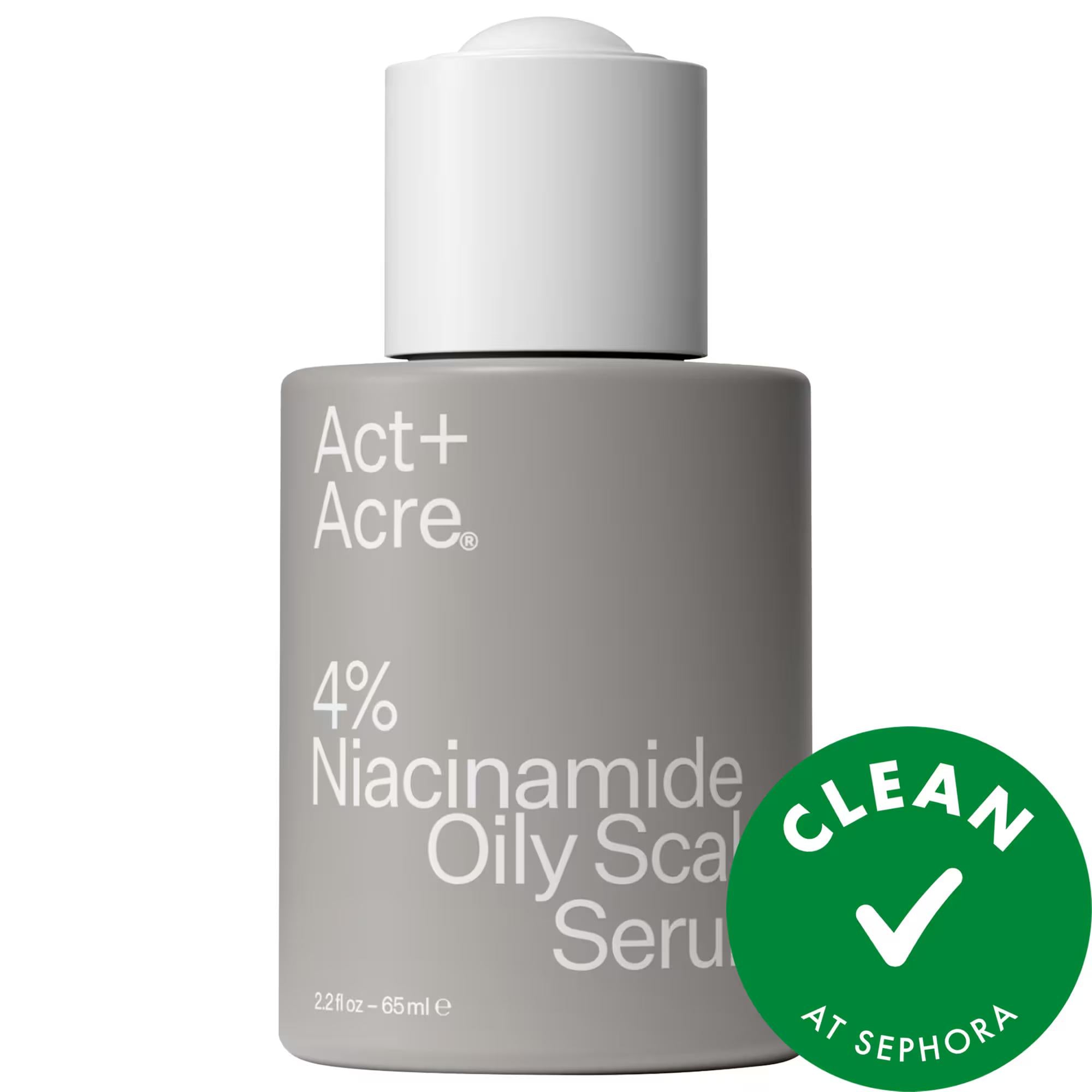 Act+Acre 4% Niacinamide Scalp Serum: Oil Control, Extend Washes, Vegan & Cruelty-Free - pH Balanced Treatment for Oily Scalp & Hair