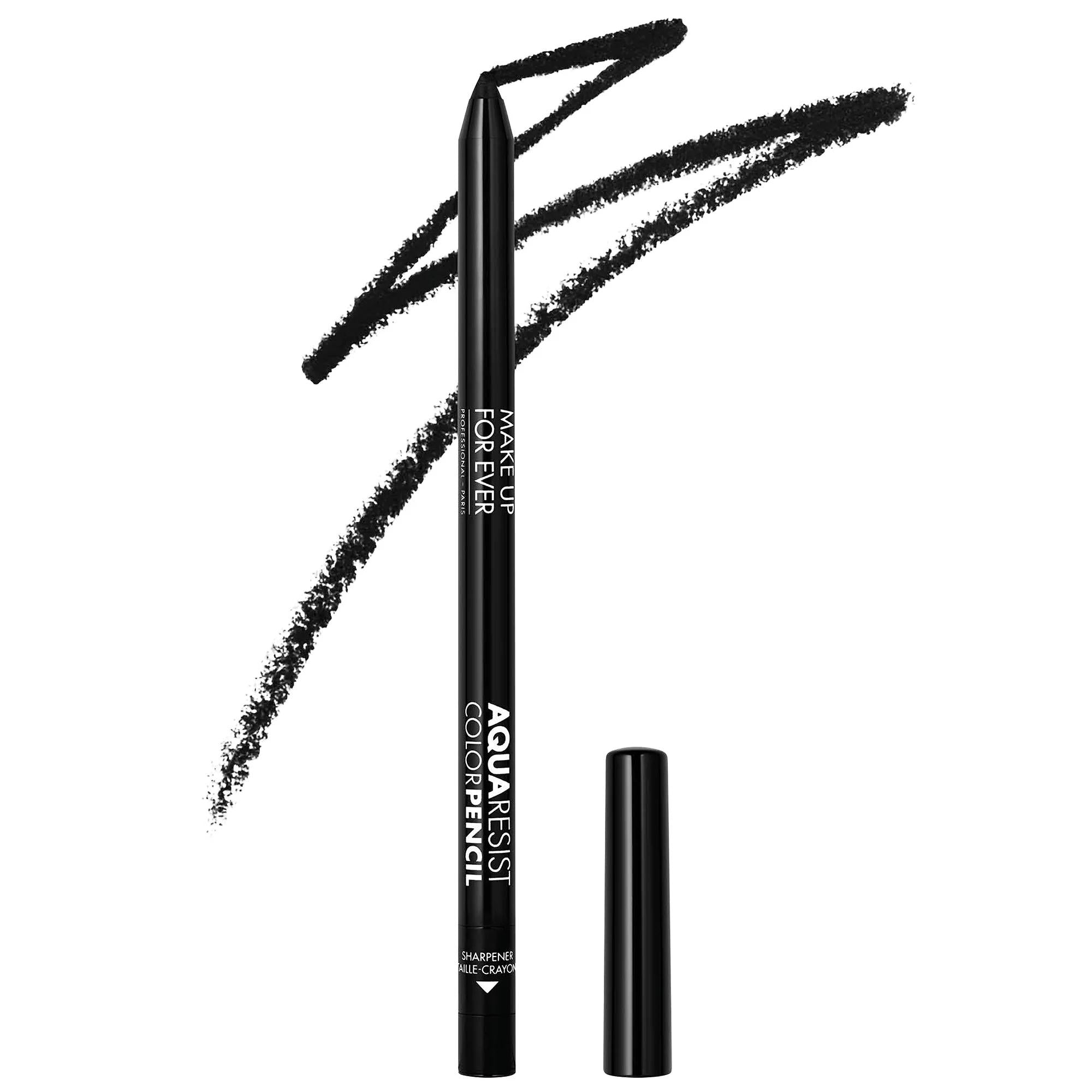 Aqua Resist: Waterproof Eyeliner Pencil, 24H Smudge-Proof, Long Lasting - Define Eyes Safely, Even on Waterline.
