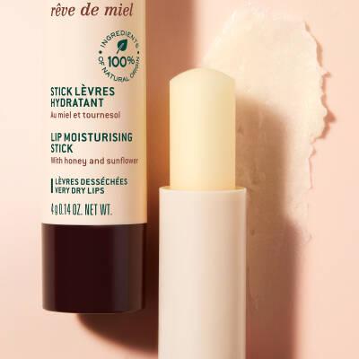 Nuxe Reve de Miel: Natural Honey Lip Balm for Dry, Chapped Lips - Moisturizing Lip Stick, Lip Care & Cracked Lip Treatment