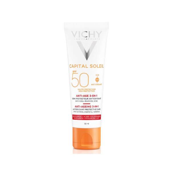 Vichy Capital Soleil SPF 50+ High Protected Anti -Aging Facial Sun Cream