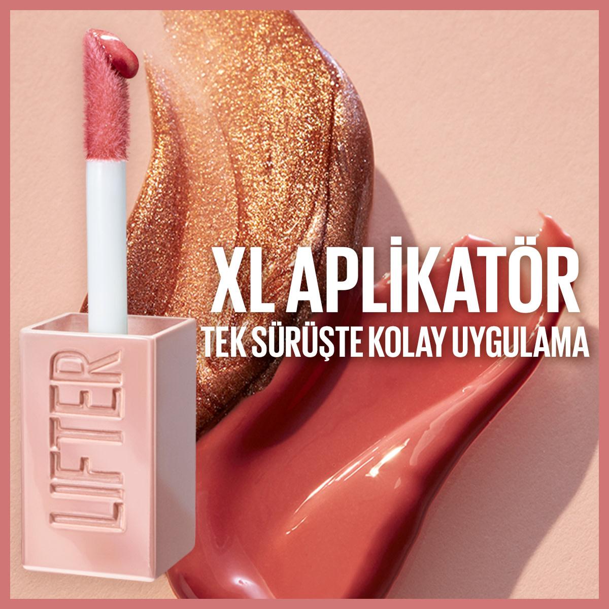 Maybelline New York Lifter Gloss - Hyaluronic Acid Lip Gloss for Moisturizing Lips, Non-Sticky, Lifting Effect