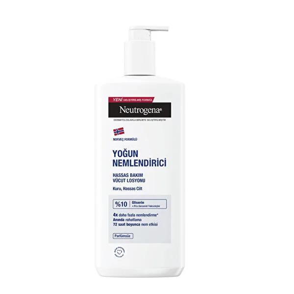 Neutrogena Body Lotion - 24 Hour Moisturization for Dry, Sensitive Skin - Fragrance-Free, Dermatologically Tested