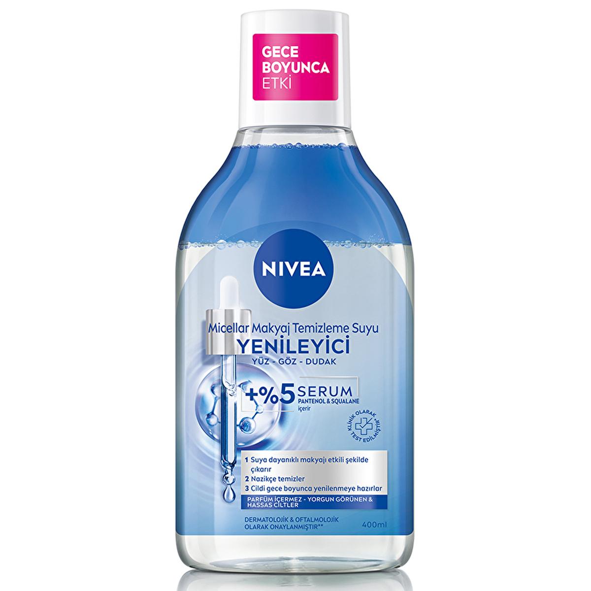 Nivea Micellar Makeup Remover with Serum - Gentle, Effective Makeup Removal for Sensitive Skin - 13.53 fl oz