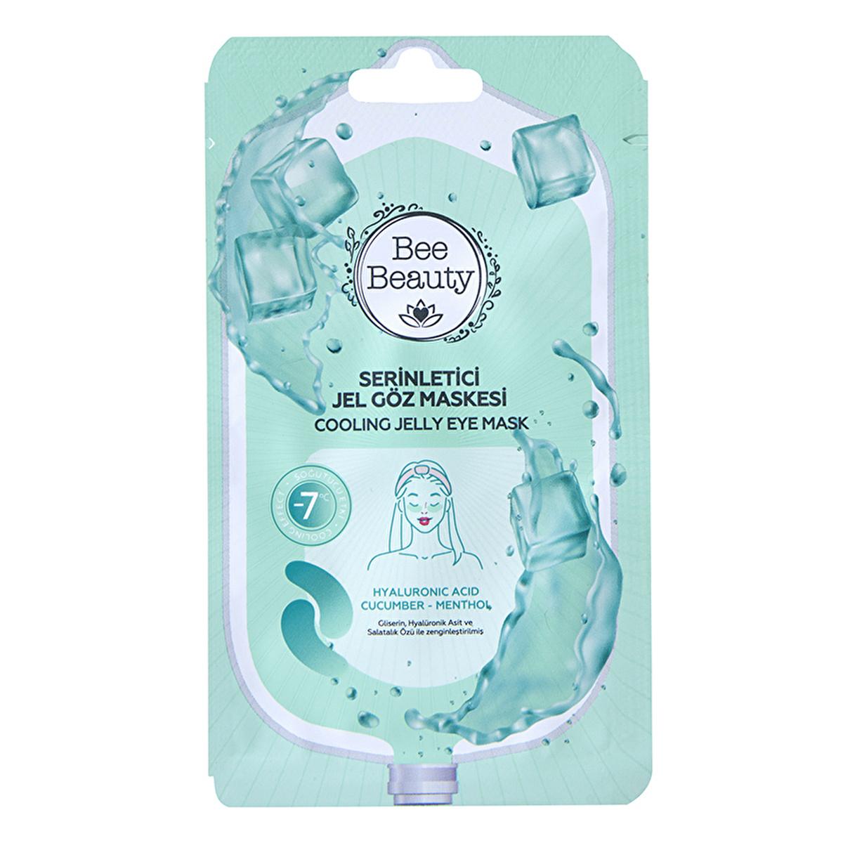 Bee Beauty Gel Eye Mask - Cooling, Hydrating, Anti-Aging Eye Care with Glycerin & Hyaluronic Acid