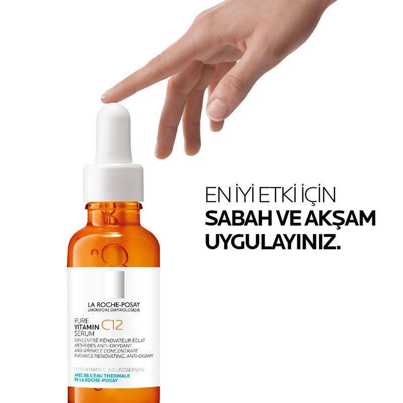 La Roche Posay C12 Antioxidant Face Serum - Illuminating, Anti-aging, Dermatologically Tested - 30 ml