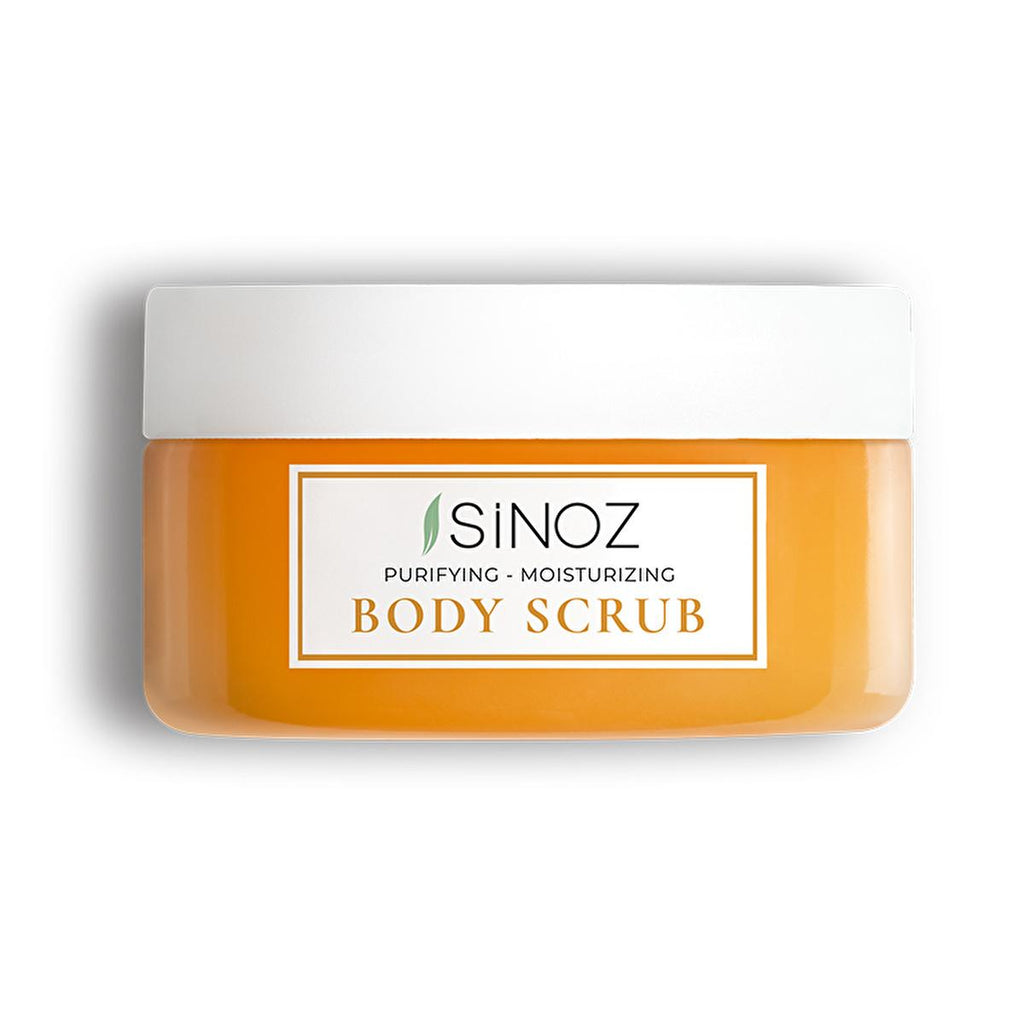 Sinoz Gold Aura Body Scrub - Exfoliating Sea Salt Scrub for Smooth, Moisturizing Skin - Natural Oils & Vitamin E