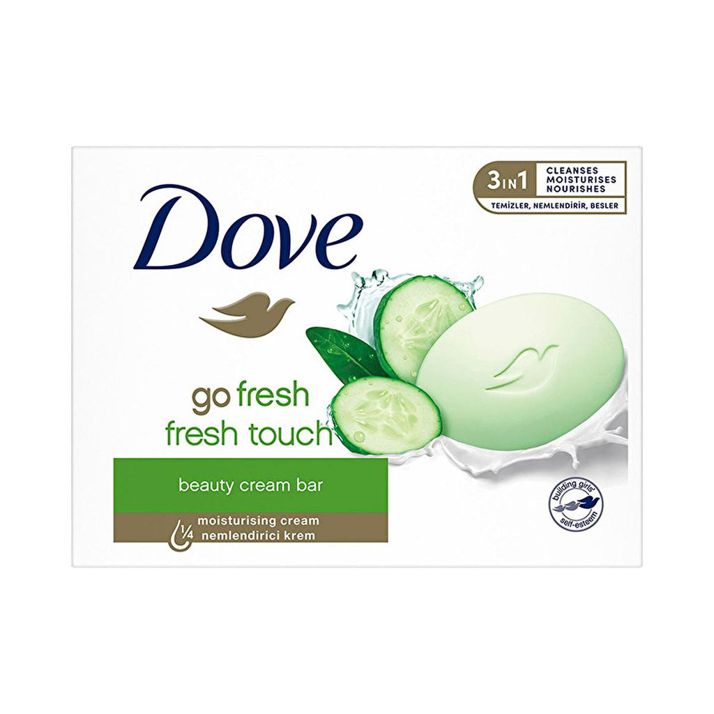 Dove Beauty Cream Bar Go Fresh Fresh Touch Moisturizing Soap Bar - Moisturizing Soap Bar for Soft, Smooth Skin
