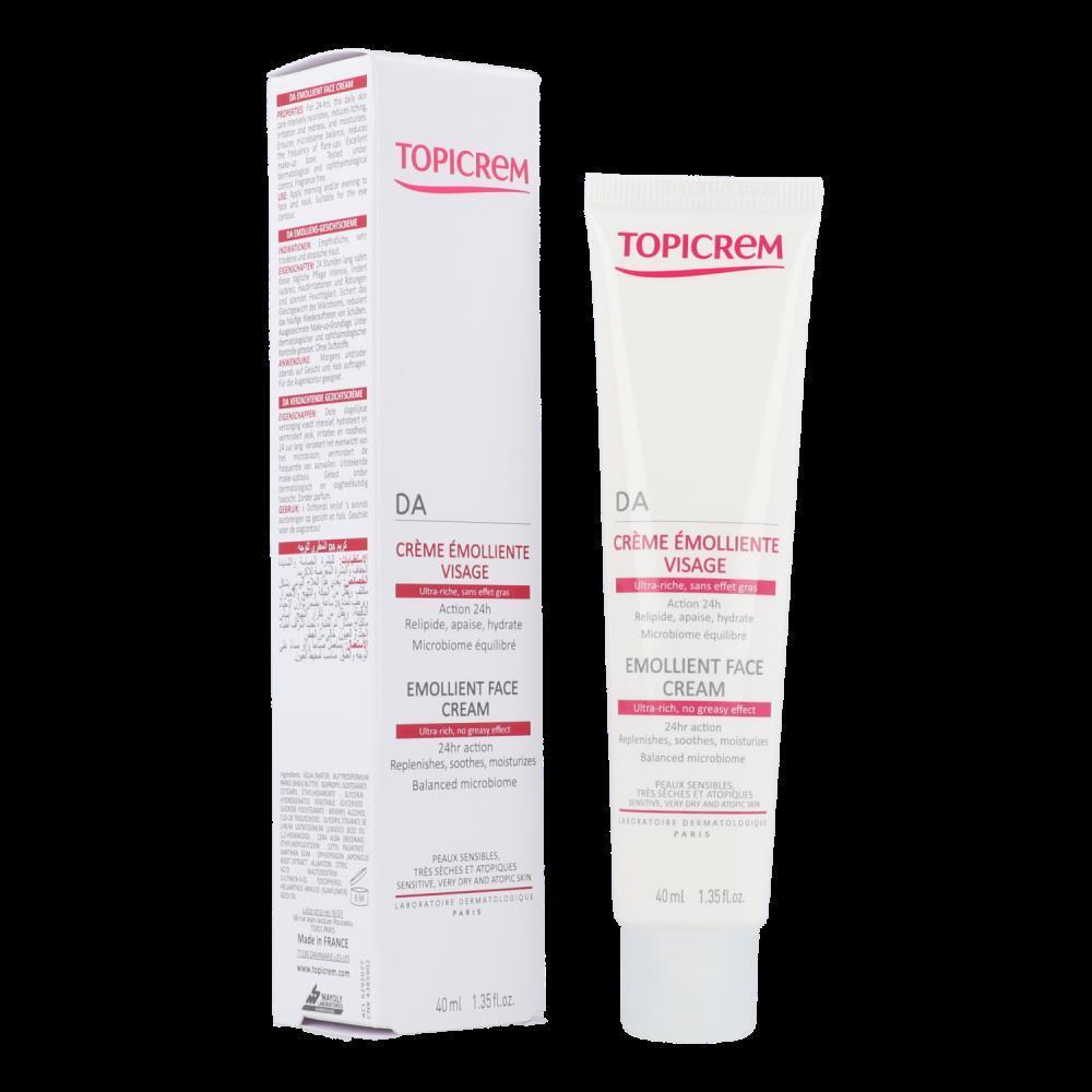 Topicrem Face Cream for Dry Skin - 24hr Moisturizer for Atopic Sensitive Skin, Fragrance-Free