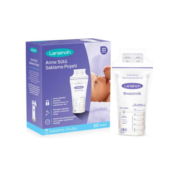 Lansinoh Breast Milk Storage Bags - 50 Count, BPA Free, Leak-Proof & Graduated Design