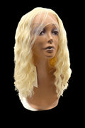 VIP Extensions Bleach Blonde Wavy Synthetic Lace Front Wig, 22", Color 613 (99)