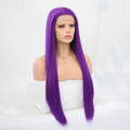 VIP Extensions Purple Straight Synthetic Lace Front Wig, Style 264