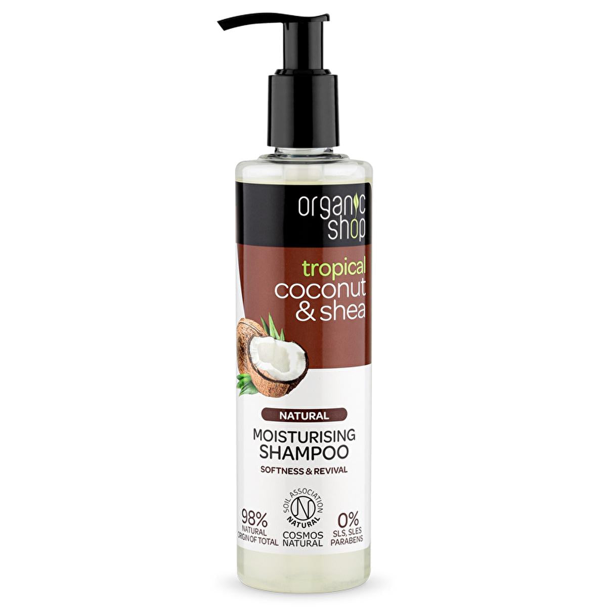 Organic Shop Coconut & Shea Butter Shampoo - Natural, Sulfate-Free, 9.49 fl oz