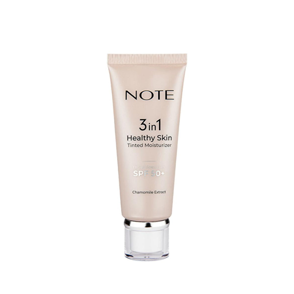 NOTE Cosmetics 3 In 1 Healthy Skin Tinted Moisturizer: SPF 50, Lightweight, Evens Skin Tone & Protects