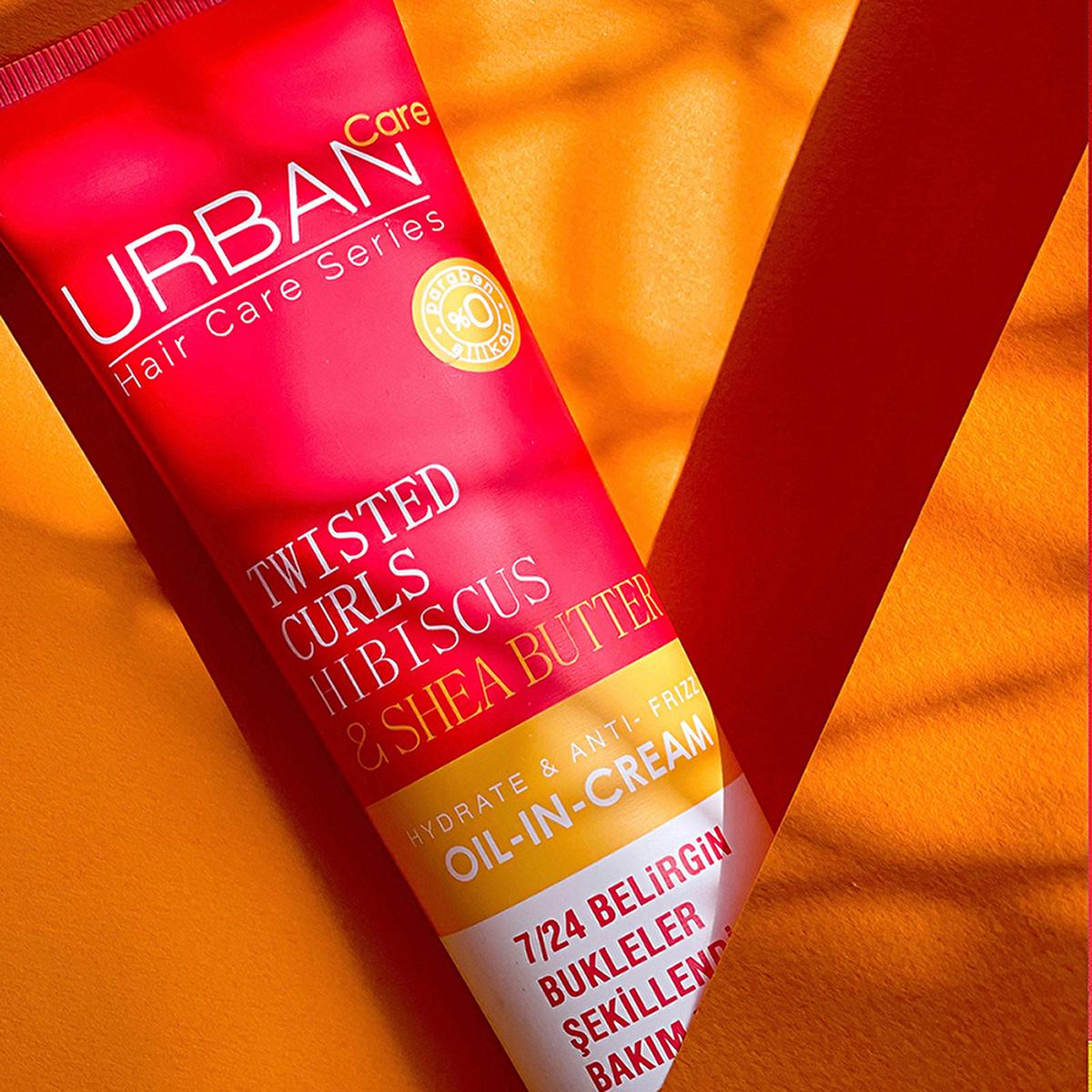 Urban Care Twisted Curls: Hibiscus & Shea Butter Curl Defining Cream - Frizz Control, Intense Moisture, Silicone & Paraben Free - 5.92 fl oz