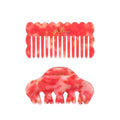 Invisibobble Au Soleil Hair Accessories Set: Beachcomber Comb & Hair Ties - Gentle, Tangle-Free Styling for All Hair Types