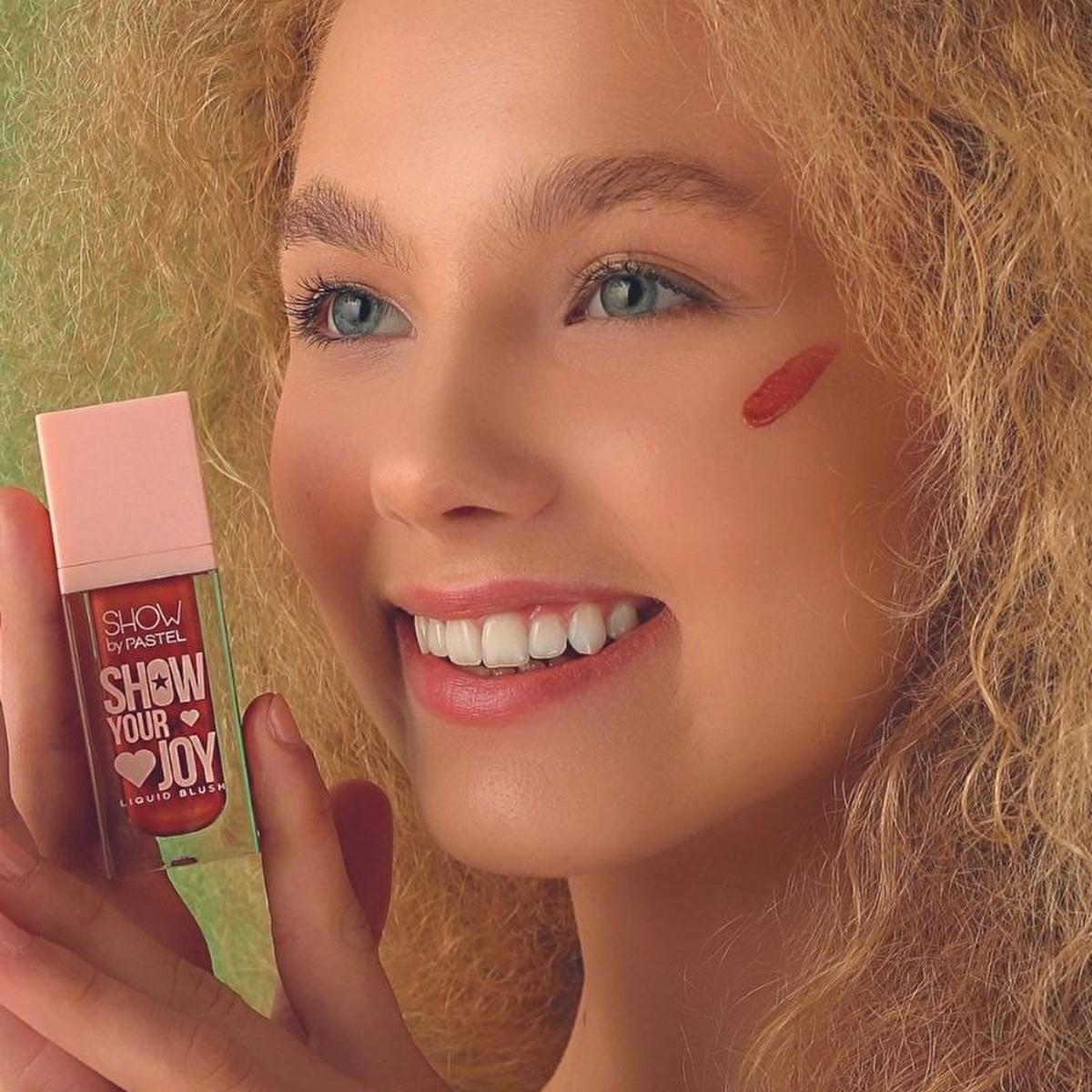 Show By Pastel Show Your Joy Liquid Blush - Natural Dewy Finish, Vegan & Cruelty-Free, Moisturizing, Portable - Gluten & Paraben Free