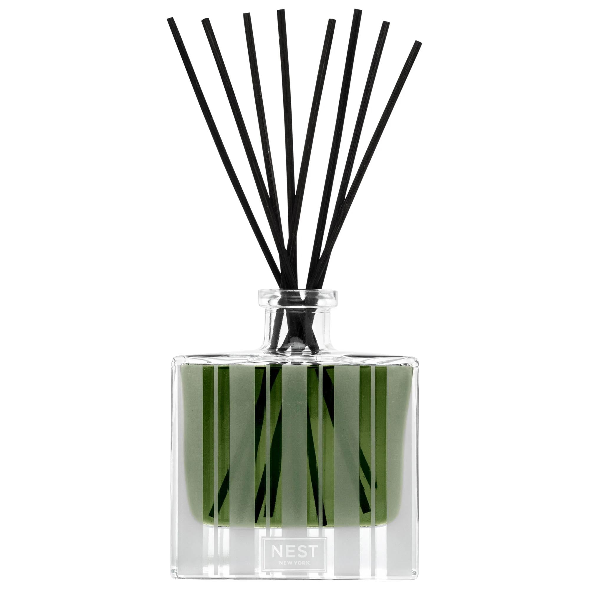 NEST New York Wilderness Midnight Moss & Vetiver Reed Diffuser: Long-Lasting Earthy Home Fragrance | 90-Day Diffuser