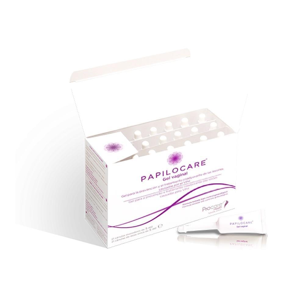 Papilocare Vaginal Gel - Natural Vaginal Care for Women - 21 Single-Dose Applicators